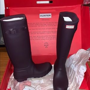 Hunter Purple Women's Winter & Rain Boots